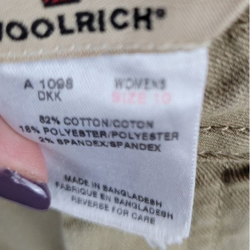 Woolrich Pant‎  Womens 10 High Waist Khaki Pants Hiking Outdoor Casual - Picture 9 of 13